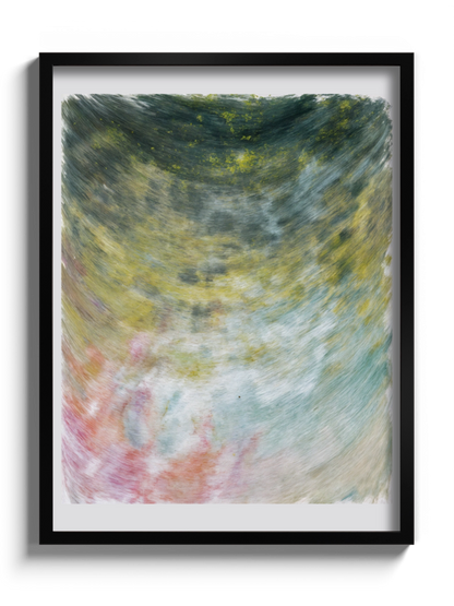 Абстрактна картина в зеленому кольорі сучасне мистецтво