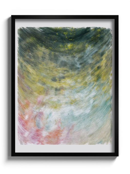 Абстрактна картина в зеленому кольорі сучасне мистецтво