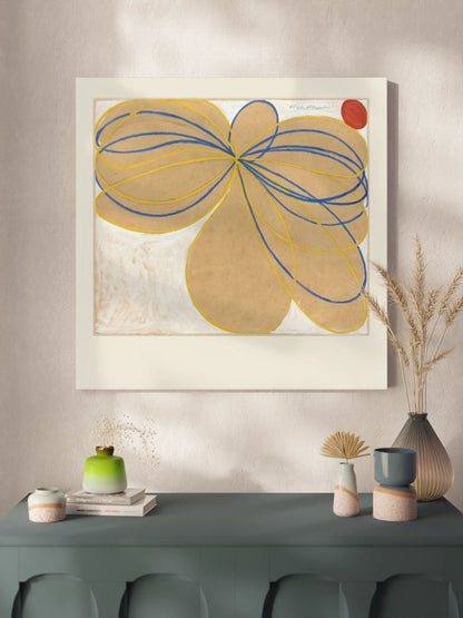 Картина "The Seven-Pointed Star, No. 1n" абстракція в кремовому кольорі