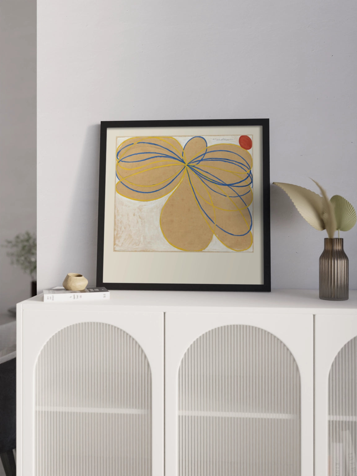 Картина "The Seven-Pointed Star, No. 1n" абстракція в кремовому кольорі