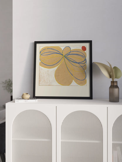 Картина "The Seven-Pointed Star, No. 1n" абстракція в кремовому кольорі