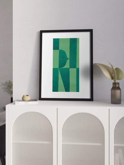 Картина Абстракція в зелених кольорах