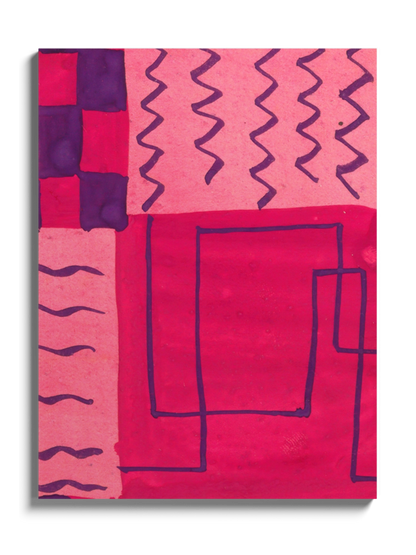 Картина Абстракція Геометрична Рожева