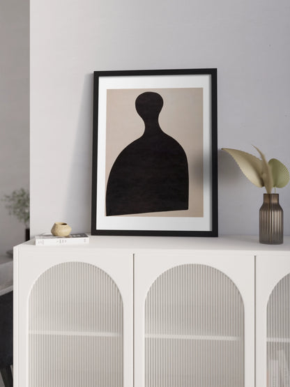 Картина "Eierschläger" бежевий та чорний