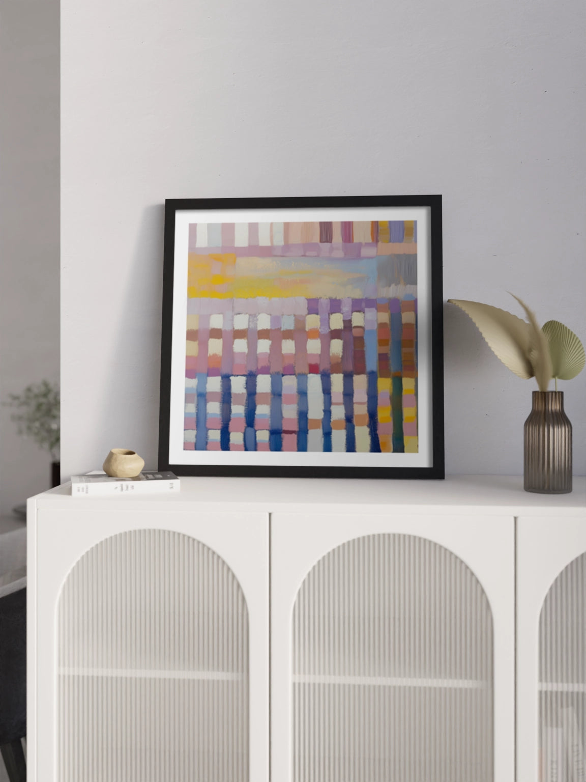 Абстракція Сітка Геометрія в рожевому кольорі