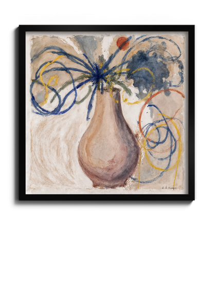 Абстрактний натюрморт ваза