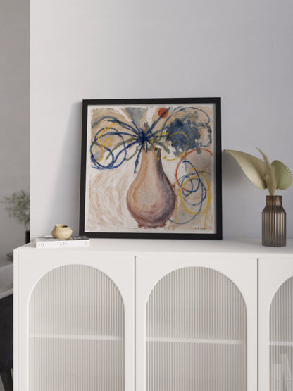 Абстрактний натюрморт ваза