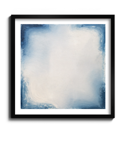 Картина Блакитний Градієнт Абстракція Мінімалізм