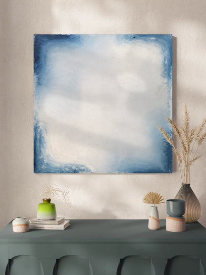 Картина Блакитний Градієнт Абстракція Мінімалізм