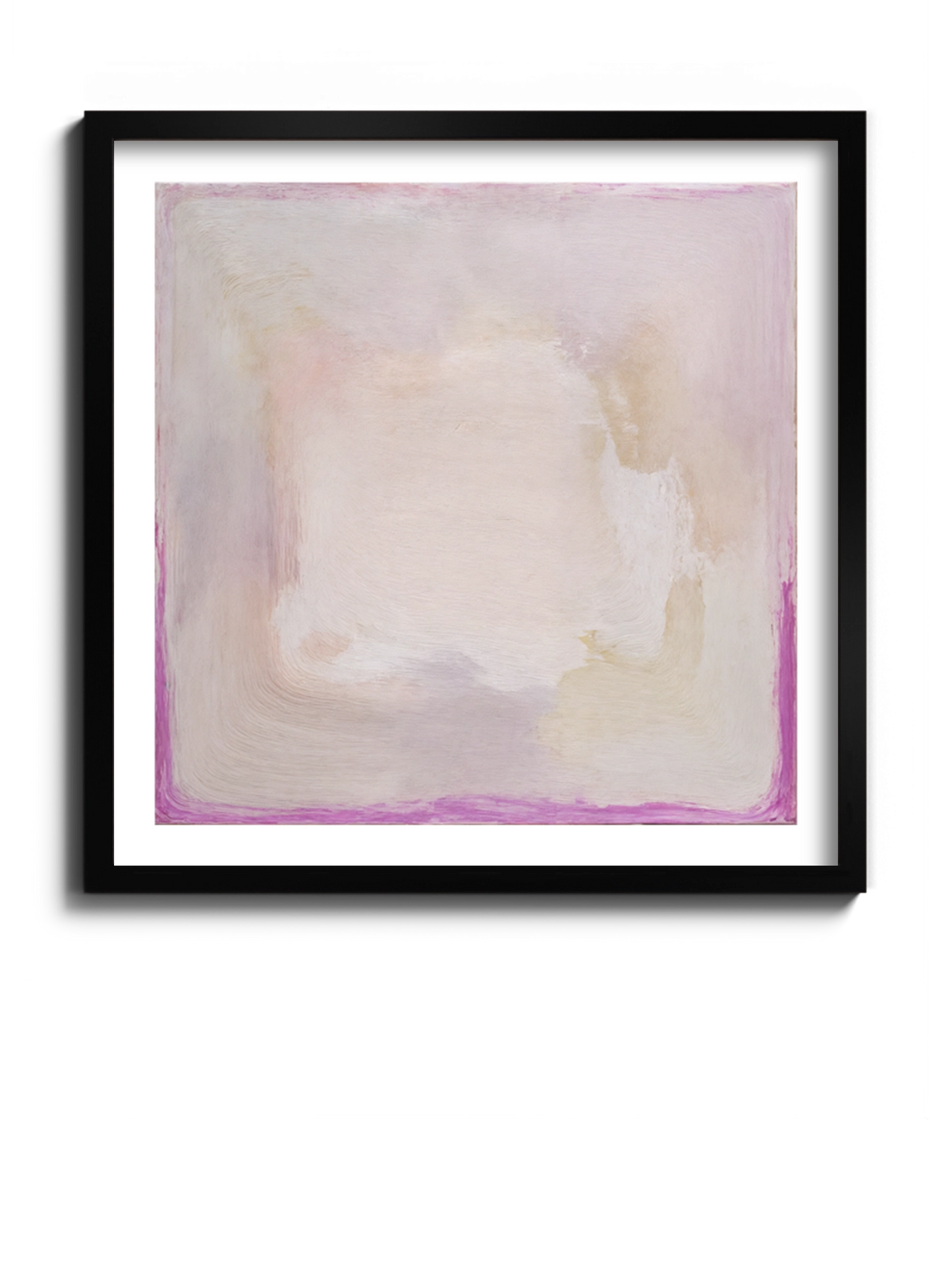 Абстрактна Картина Рожевий та Кремовий Градієнт Мінімалізм