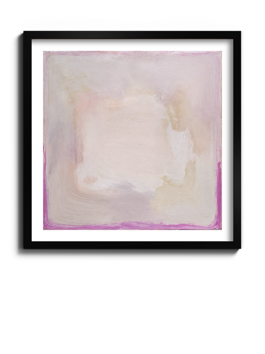 Абстрактна Картина Рожевий та Кремовий Градієнт Мінімалізм