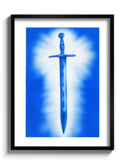 Синя Картина Меч Сучасне Мистецтво