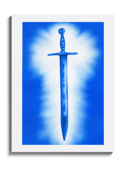 Синя Картина Меч Сучасне Мистецтво