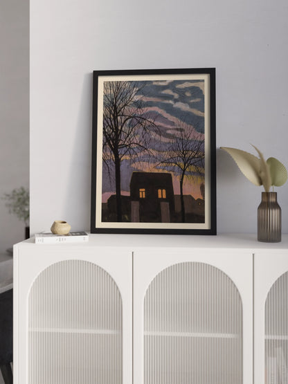 Картина "Будинок у сутінках"