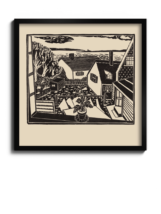 Картина "Подвір'я" Бежевий Колір