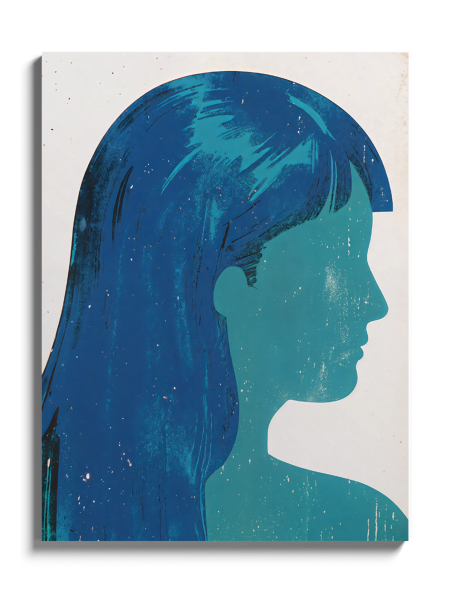 Картина Блакитний Силует Дівчини