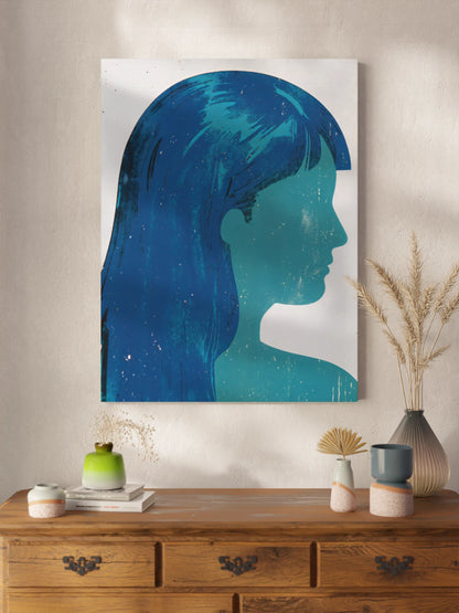 Картина Блакитний Силует Дівчини