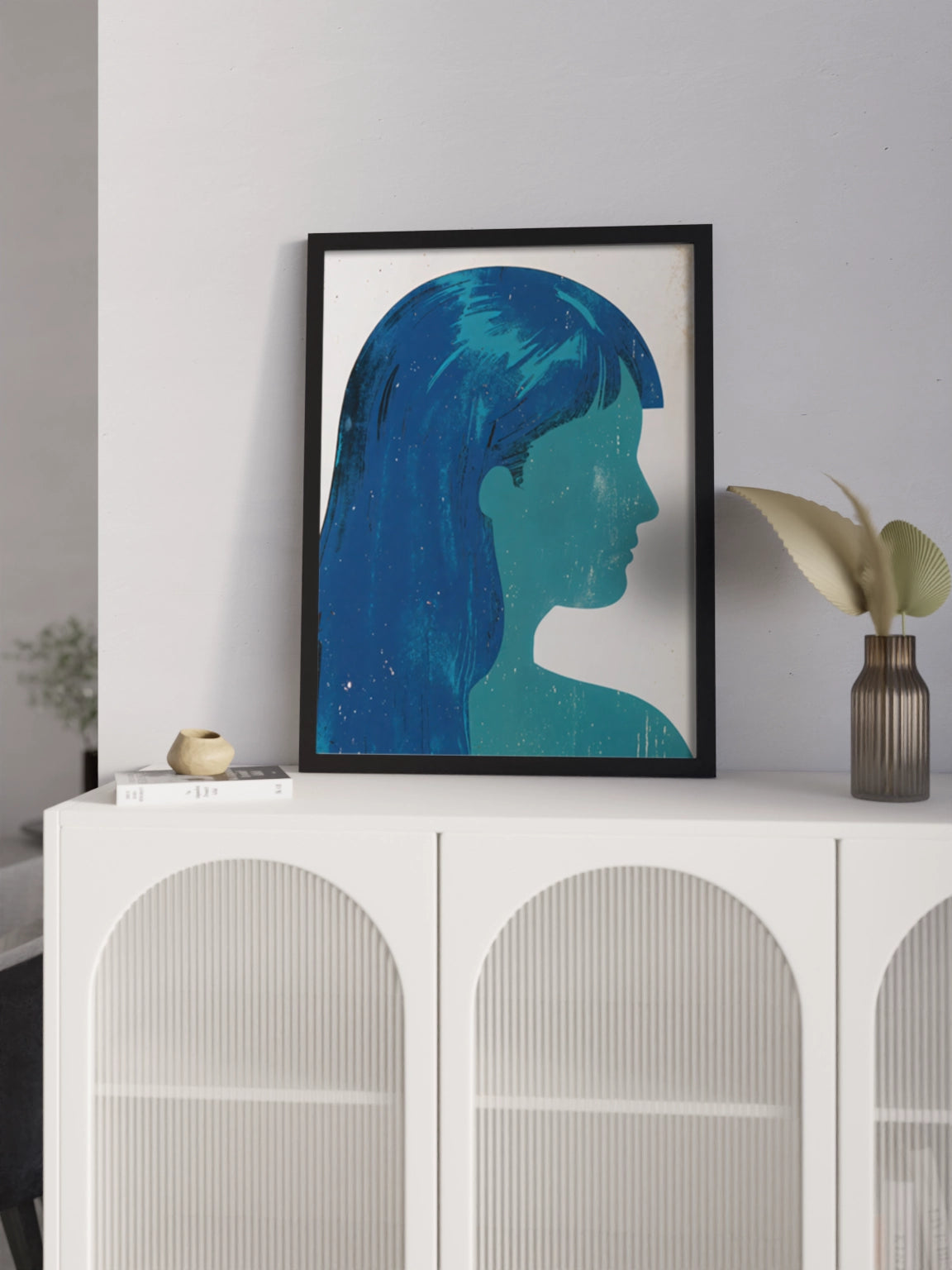 Картина Блакитний Силует Дівчини