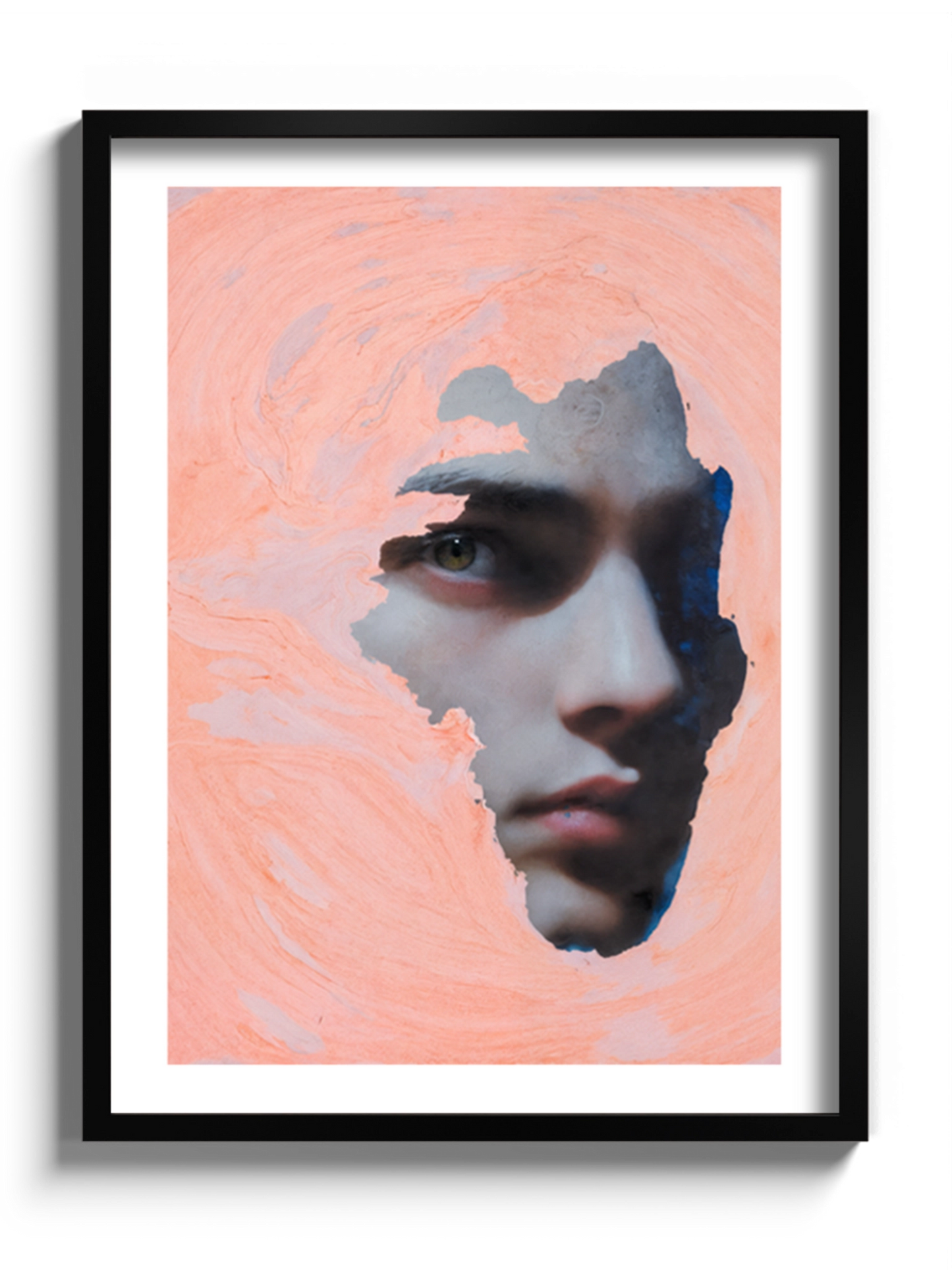 Картина Парубок у рожевій абстракції