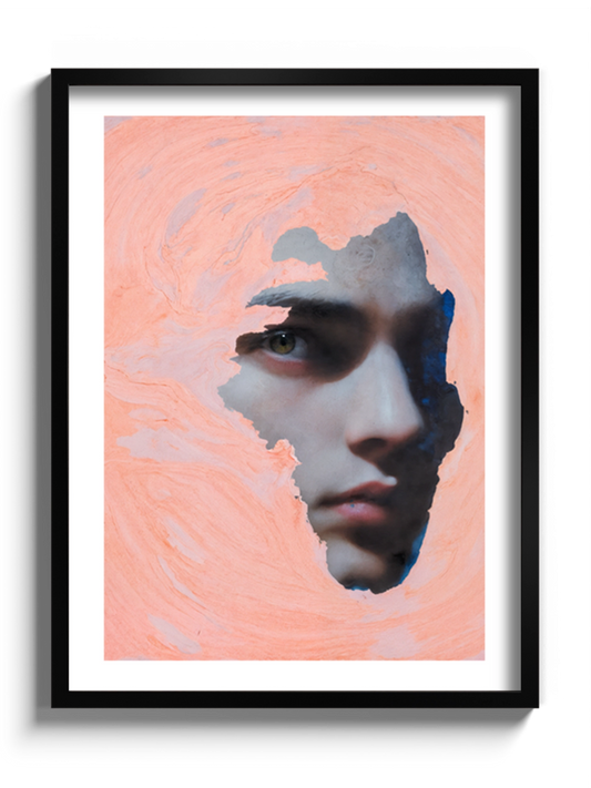 Картина Парубок у рожевій абстракції