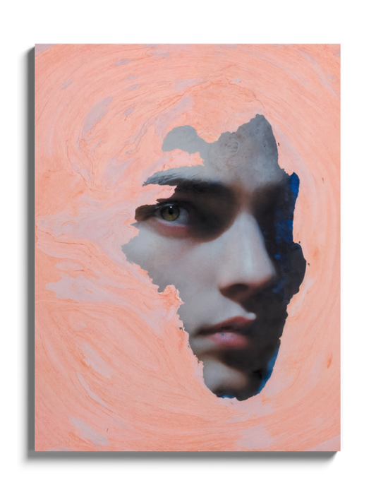 Картина Парубок у рожевій абстракції