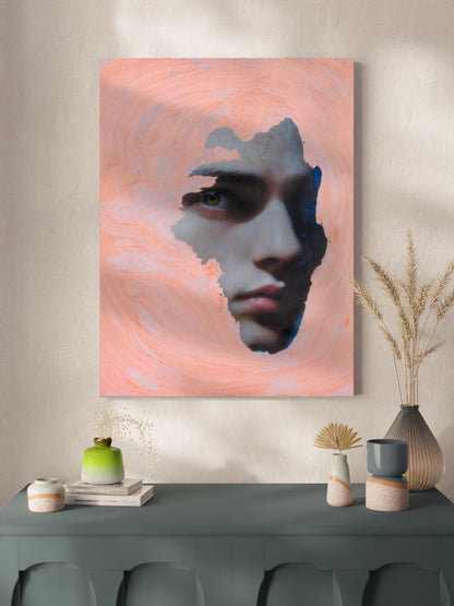 Картина Парубок у рожевій абстракції