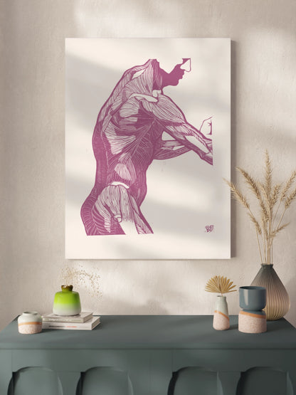 Картина Анатомія Чоловіка Гравюра