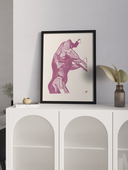 Картина Анатомія Чоловіка Гравюра