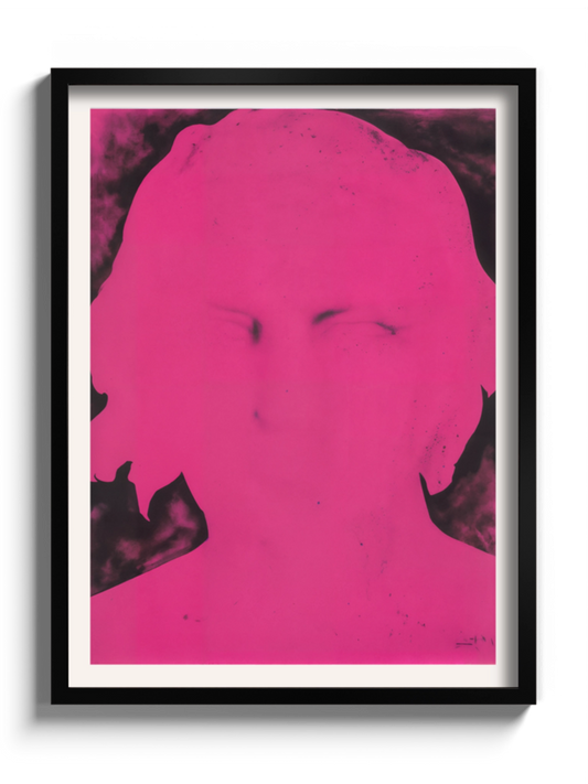 Рожевий абстрактний портрет