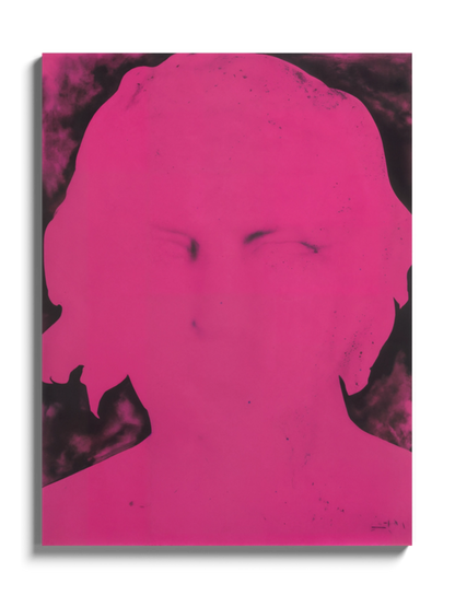 Рожевий абстрактний портрет